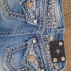 Miss Me Denim with Silver Accents